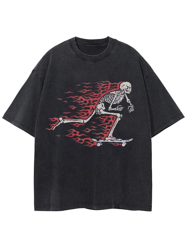 Vintage Graphic Tees Shirt Cotton Oversized T-Shirt