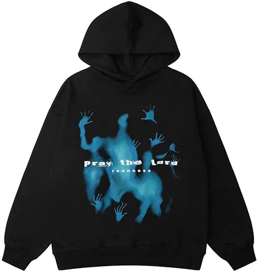Oversized Hoodie Pullover Unisex Graphic Sweatshirts Hoodies Casual Tunic Anime Streetwear Aesthetic Top