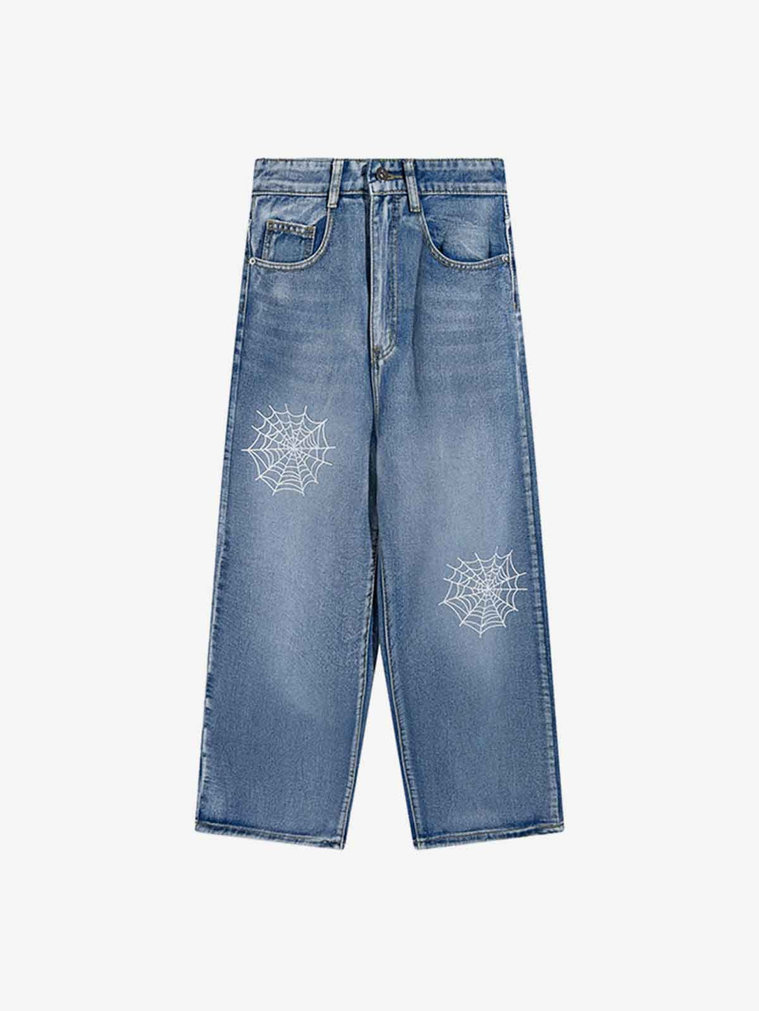 "Spider Web" Embroidered Jean - laixton
