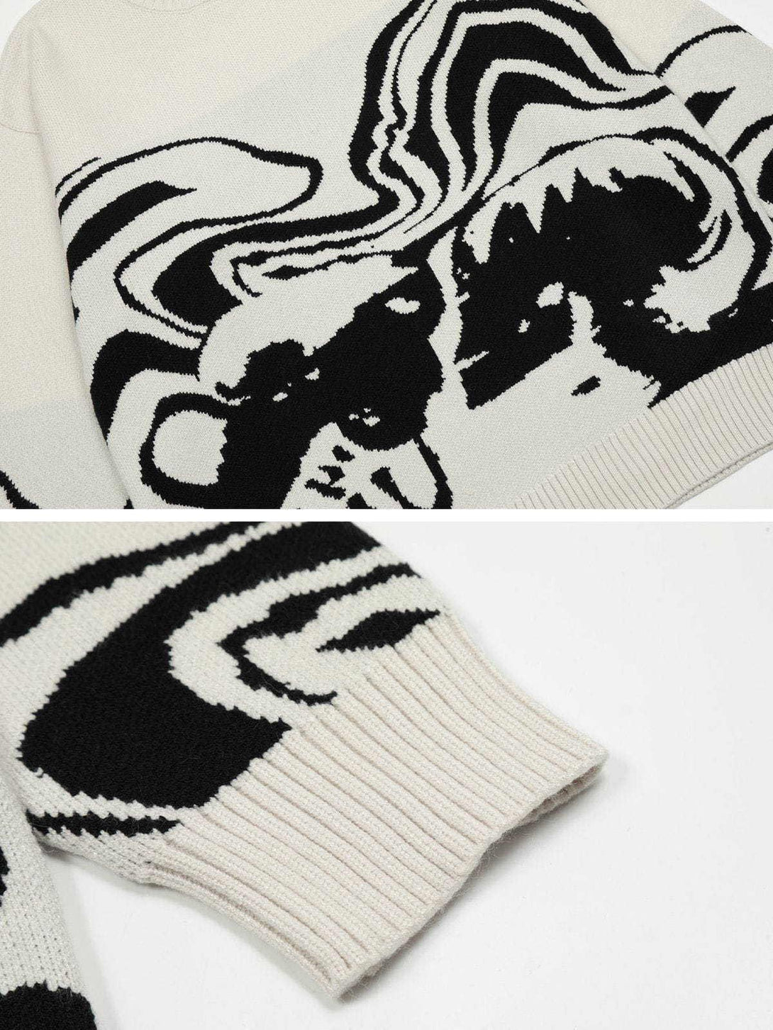 Abstract Art Pattern Sweater - laixton