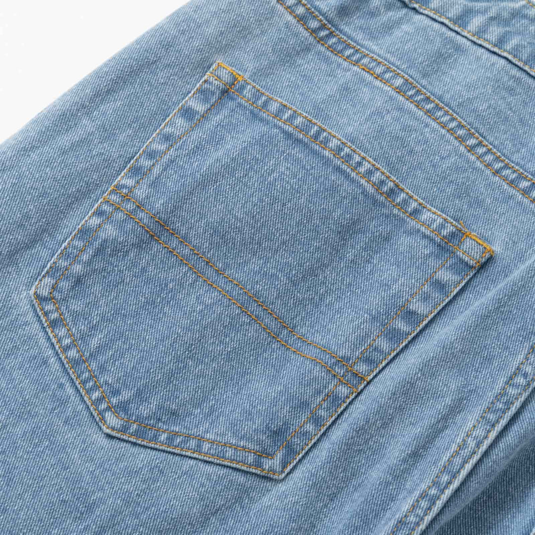 Retro Small Flower Jean - laixton