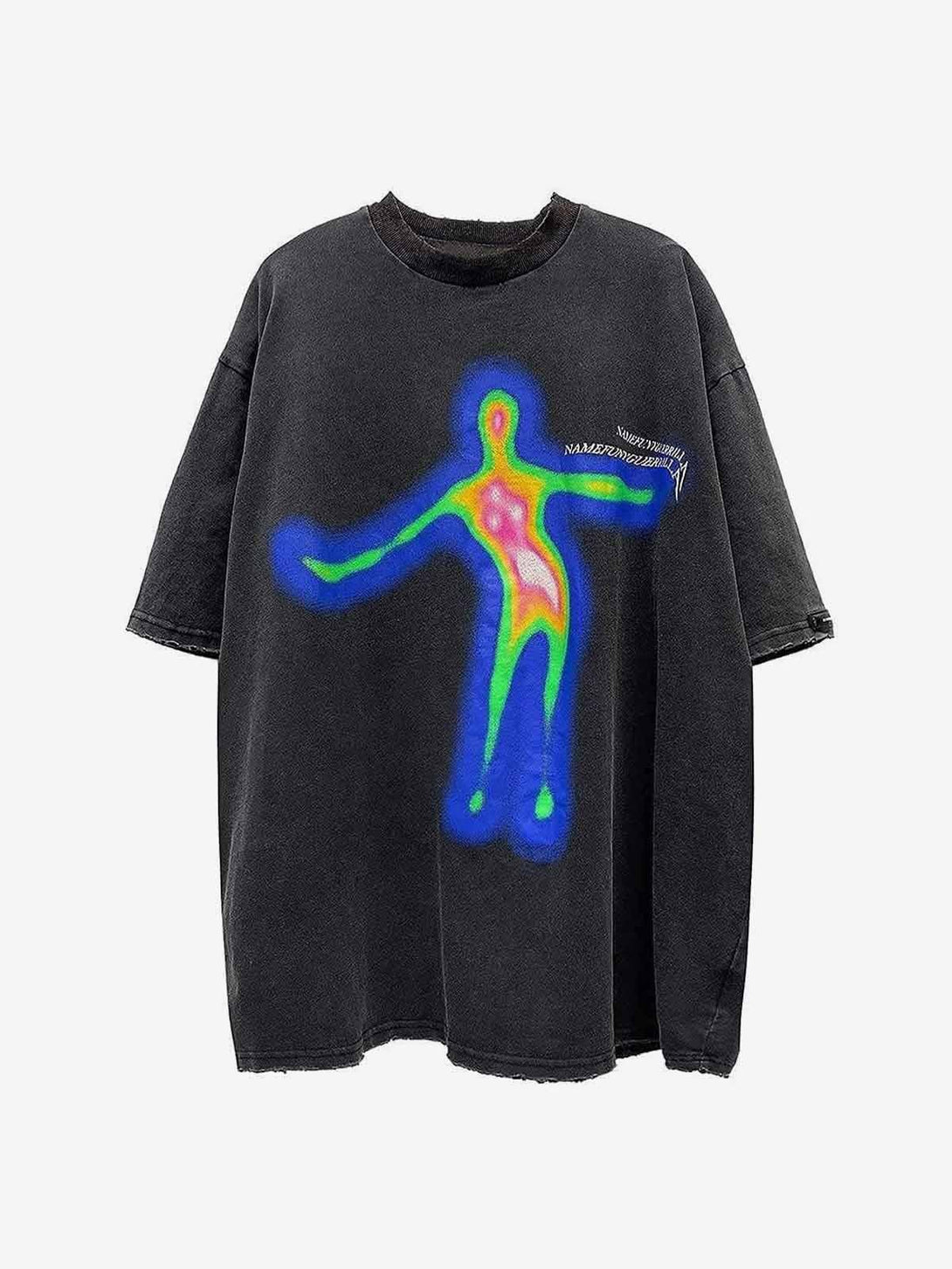 Distorted Oversize Tee - laixton
