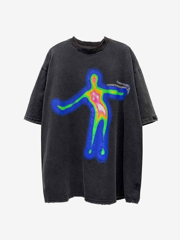 Distorted Oversize Tee - laixton