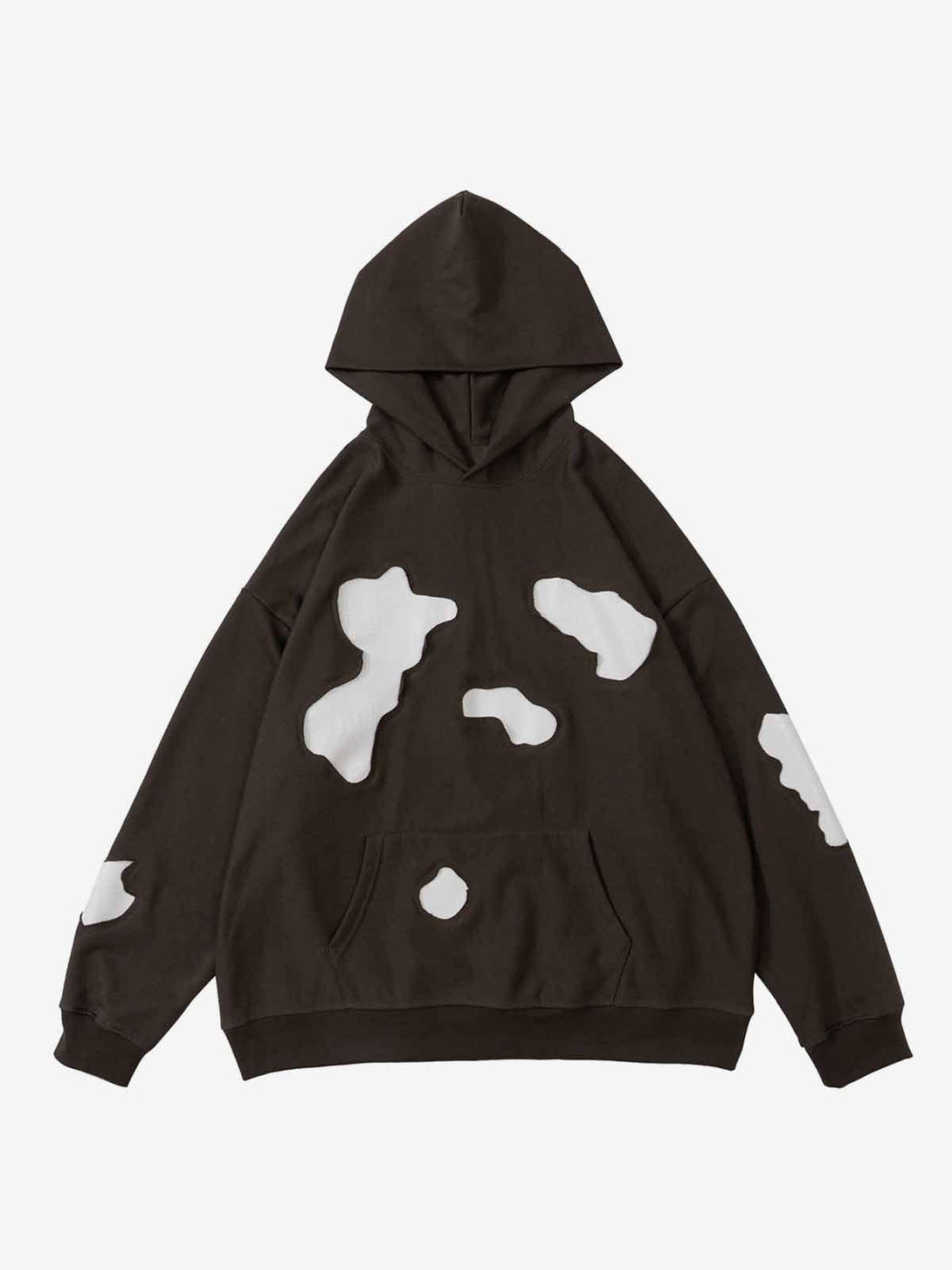 Cow Patch Cropping Hoodie - laixton