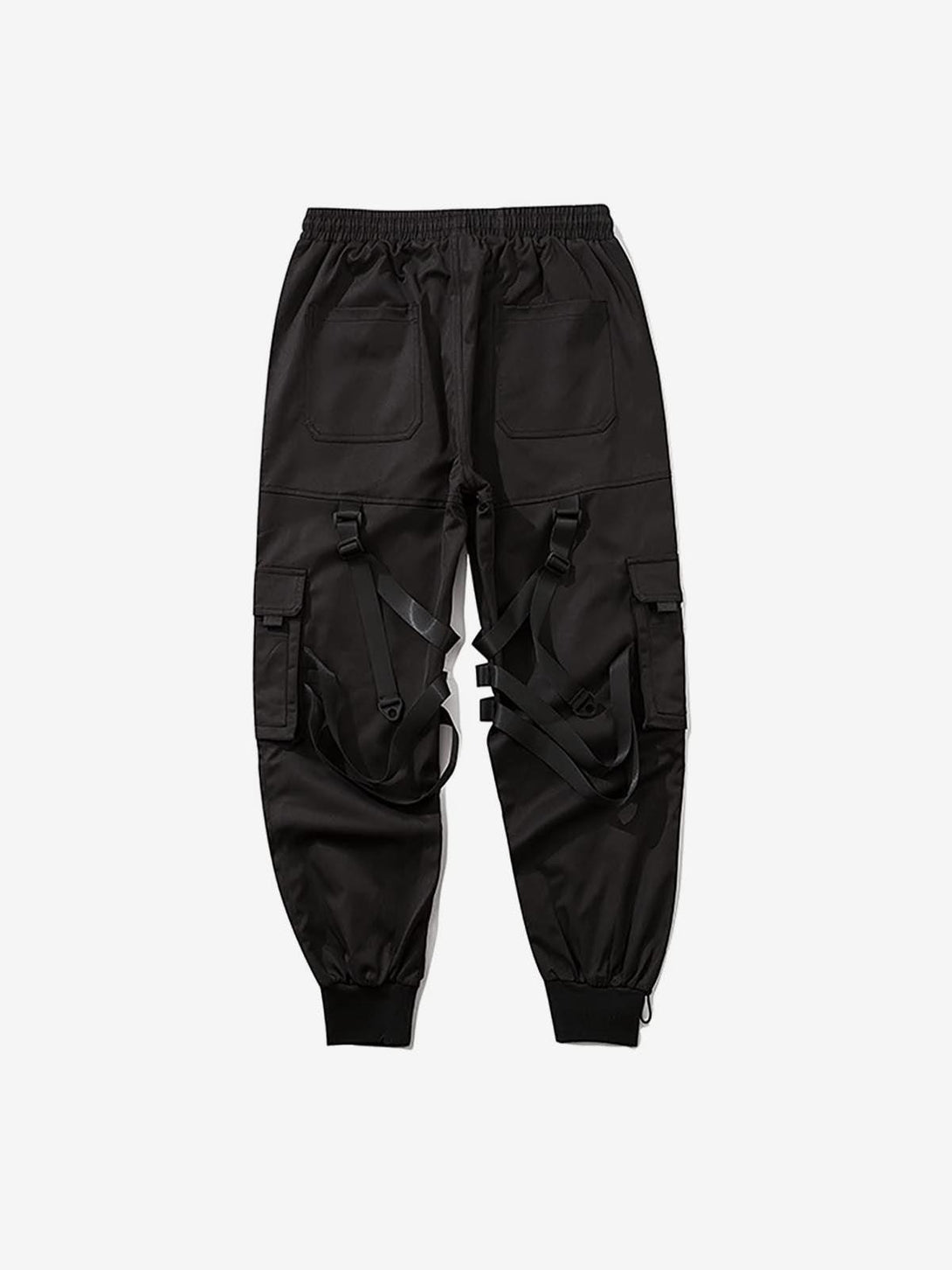 Solid Color Casual Cargo Pants - laixton
