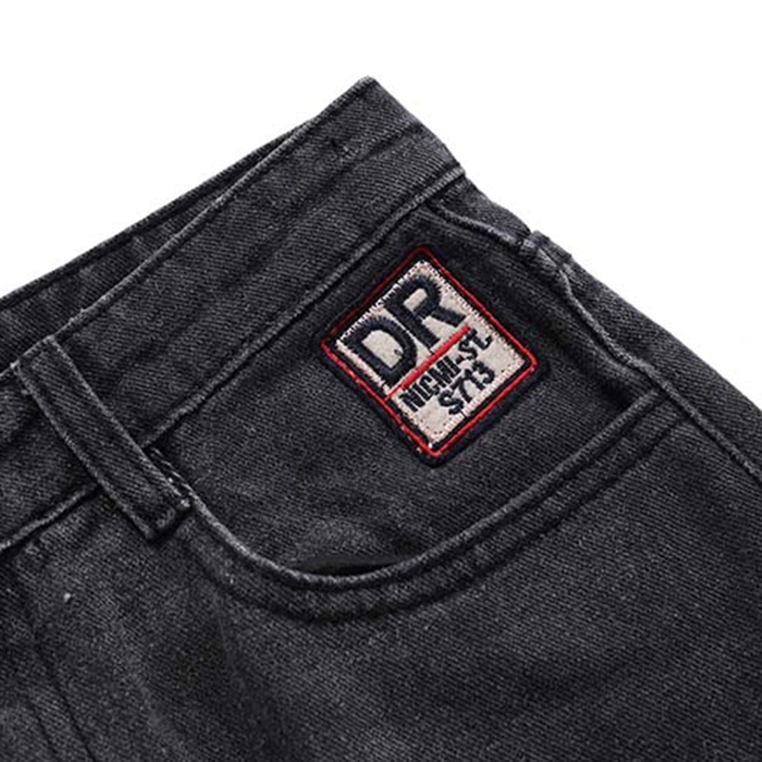 Embroidered Racing Jean - laixton