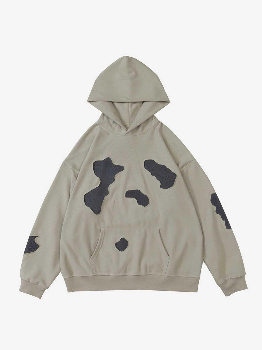 Cow Patch Cropping Hoodie - laixton