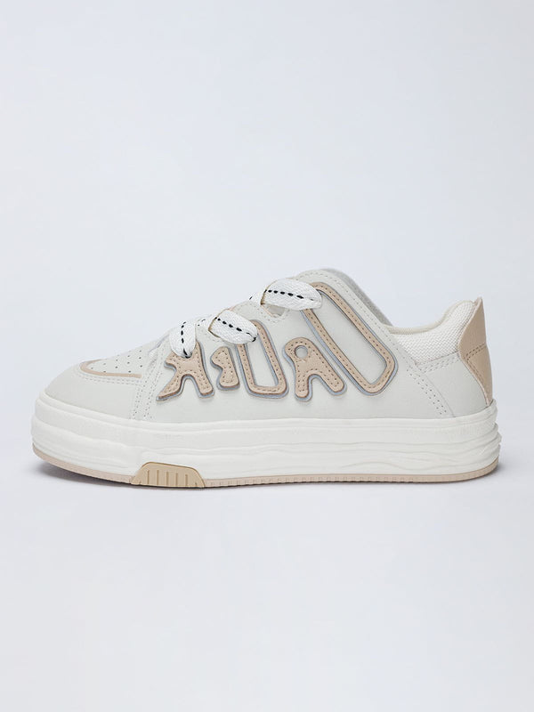 Letter Patchwork Women Shoes