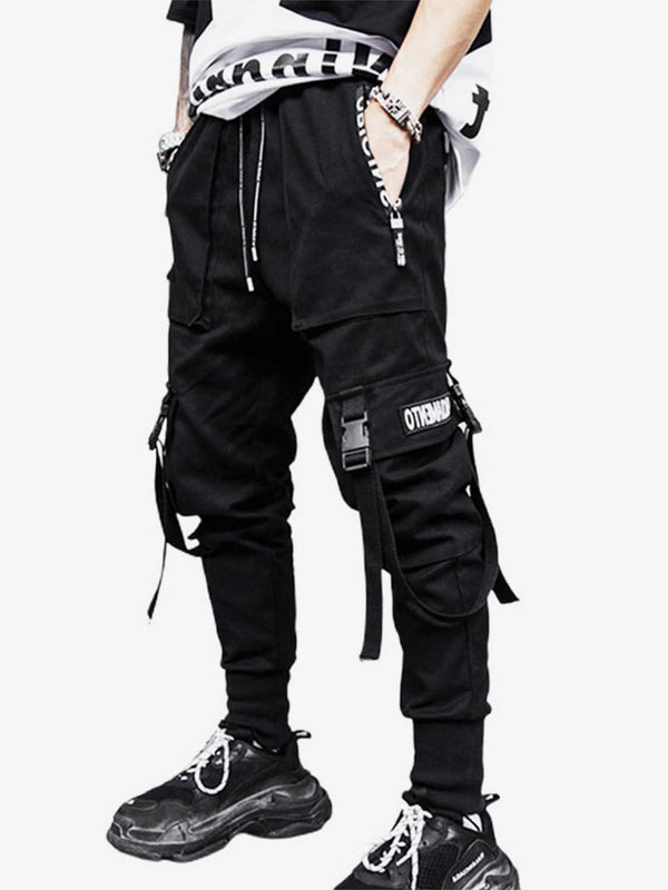 Letters Outdoor Casual Jogging Cargo Pants - laixton