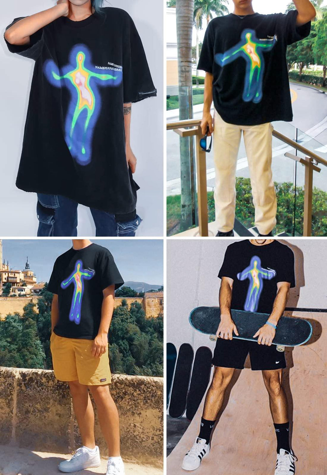 Distorted Oversize Tee - laixton