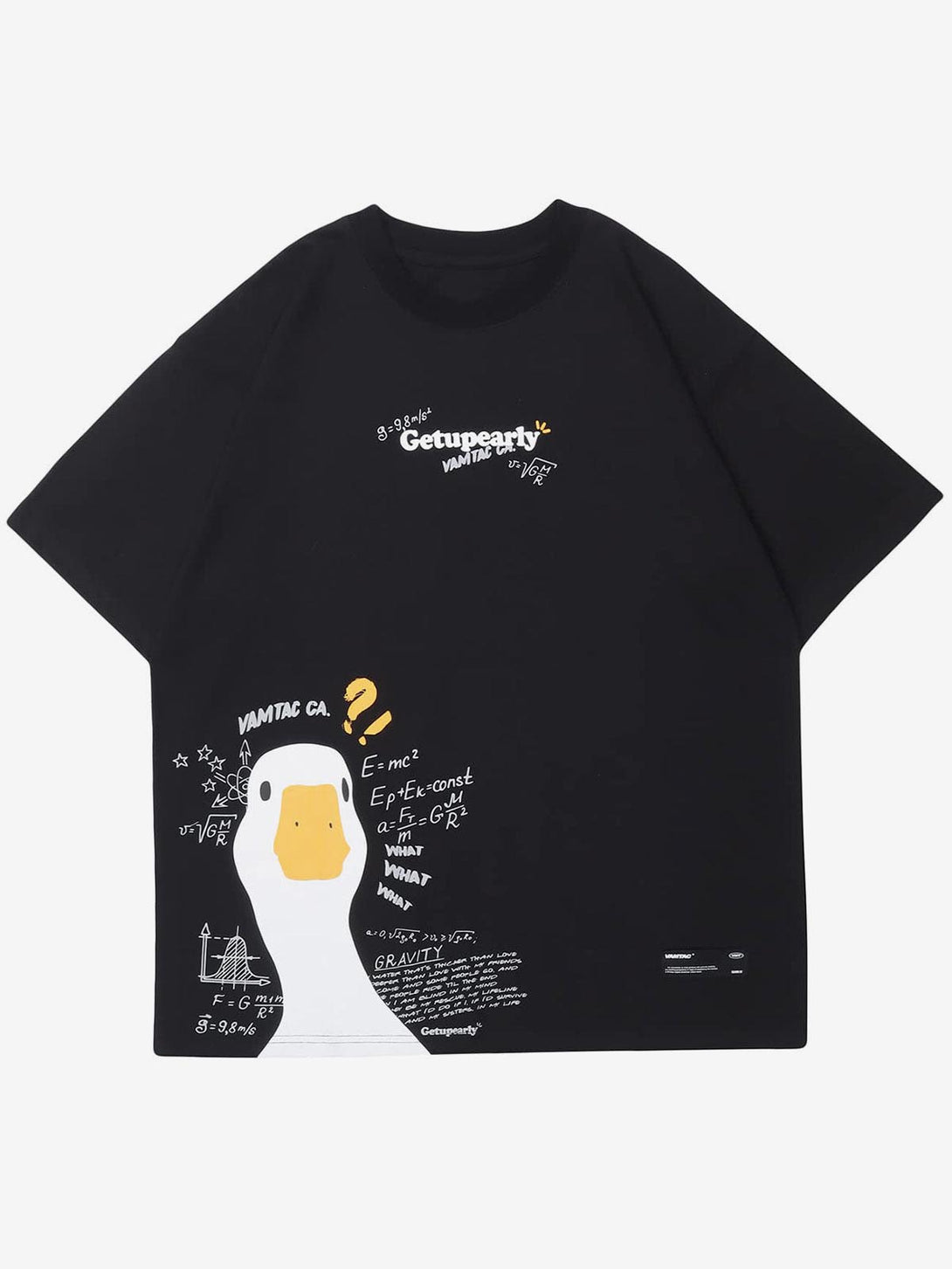 Cartoon Goose Graphic Tee - laixton