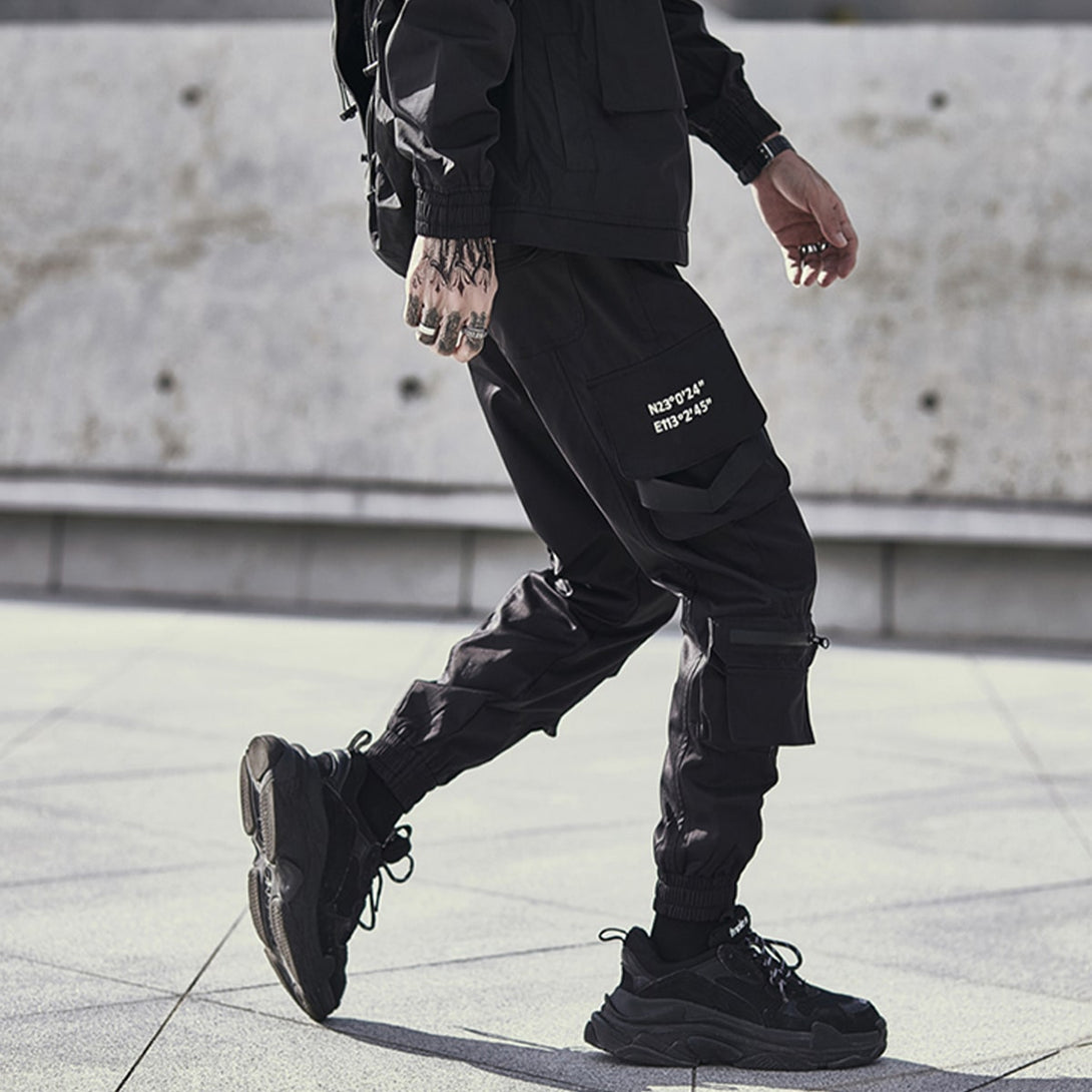 Joggers Pants Long Multi-Pockets Cool Cargo Pants - laixton