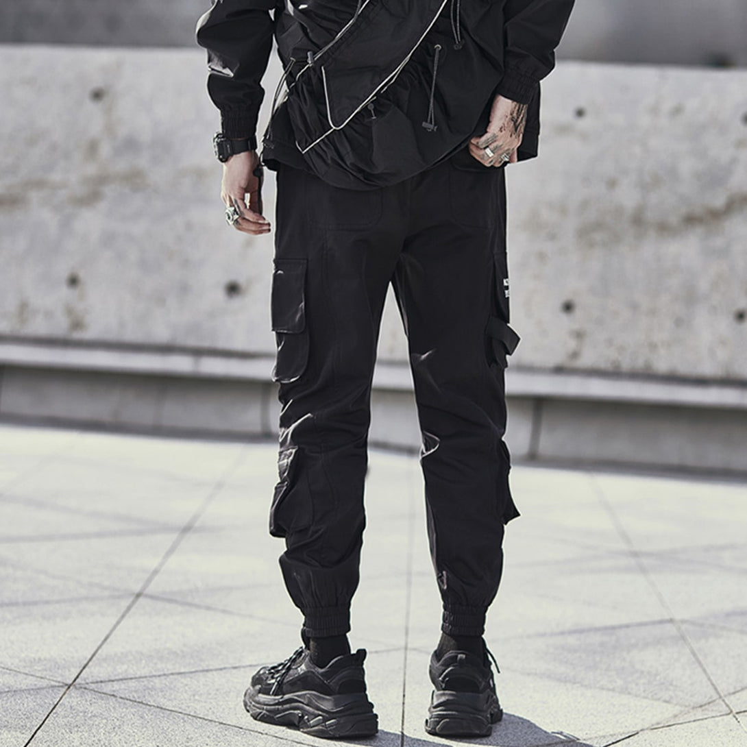 Joggers Pants Long Multi-Pockets Cool Cargo Pants - laixton