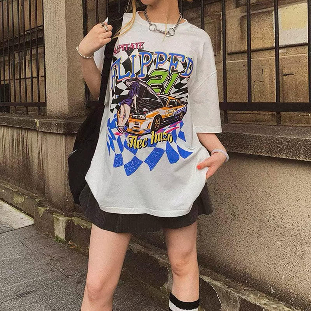 Racing Oversize Tee - laixton
