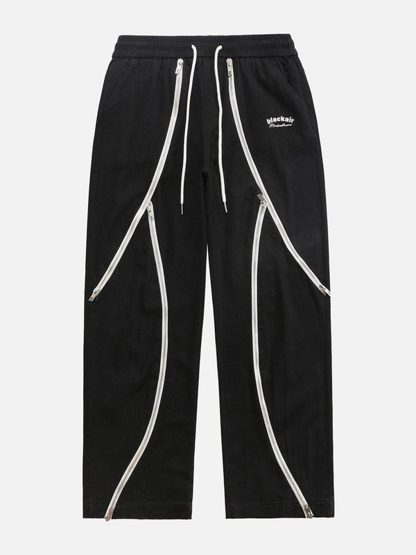 Laixton Zipper Stitching Pants - laixton