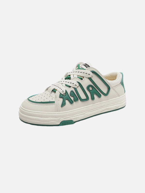 Dissolving Sole Patchwork Skate Shoes