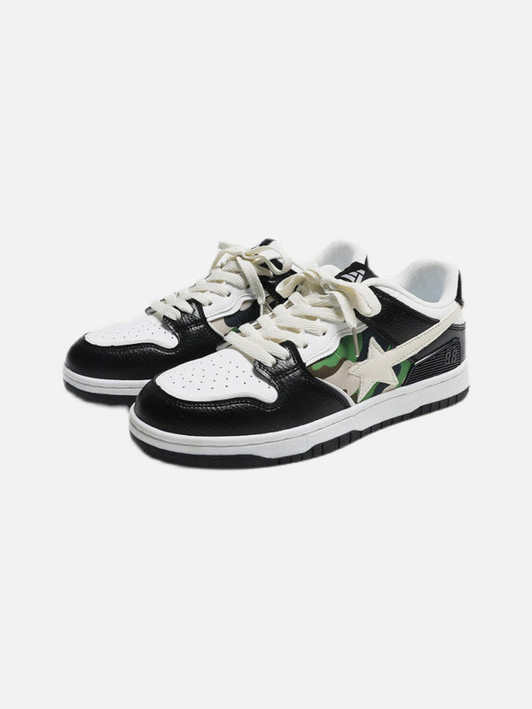 Contrast Camo Skate Shoes