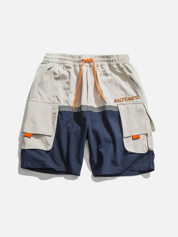 Laixton Contrast Stitching Cargo Shorts