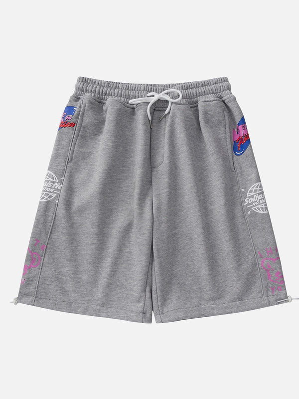 Laixton Drawstring Hem Casual Shorts