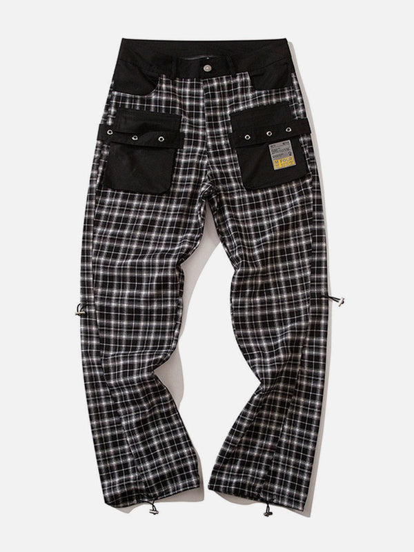 Laixton Plaid Patchwork Pants