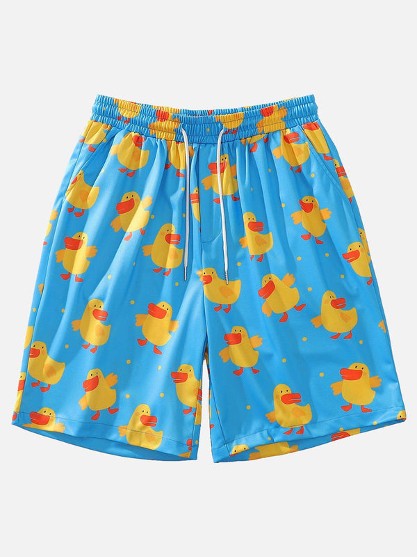 Laixton Cartoon Duck Shorts