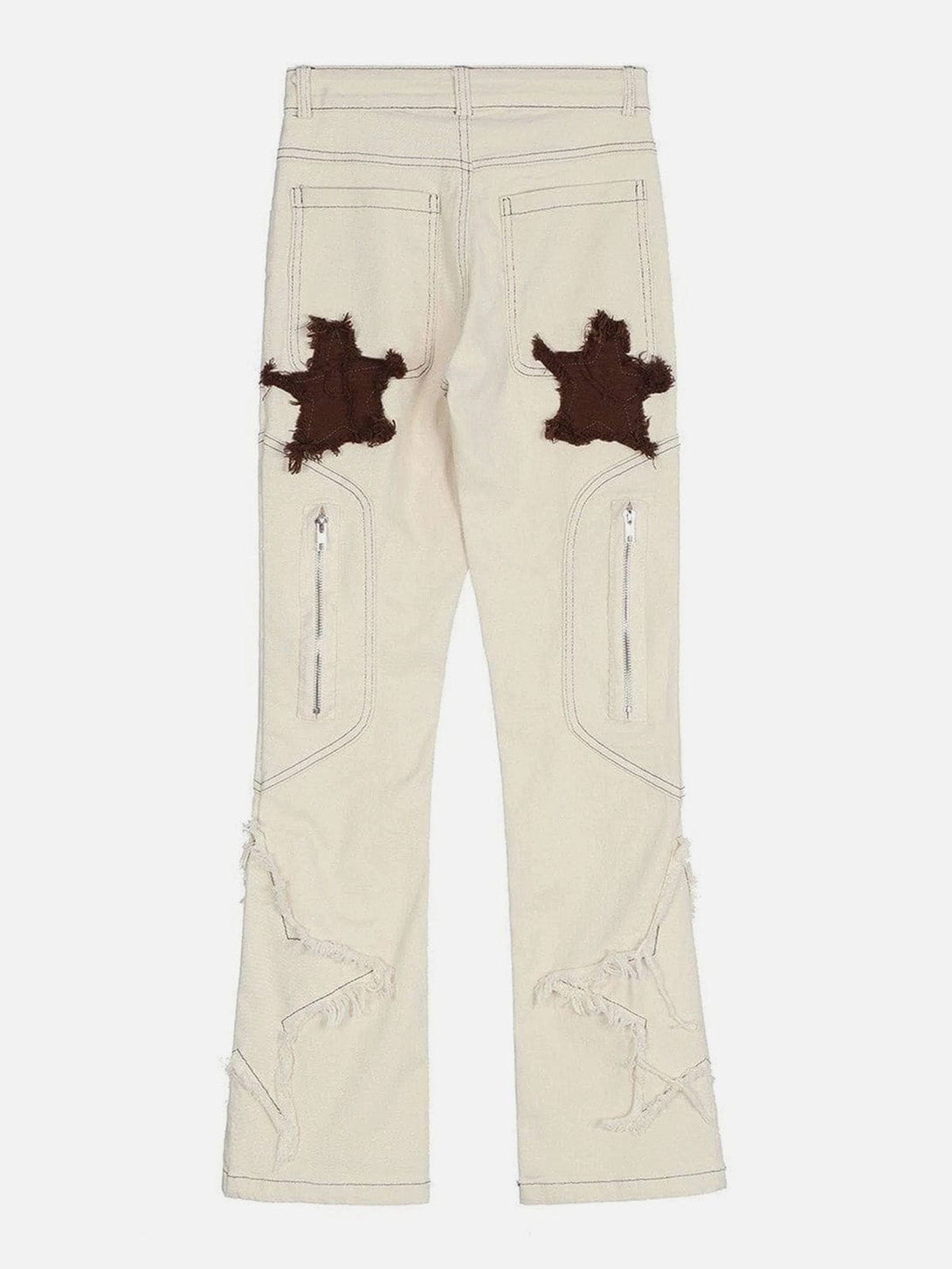 Laixton Tassel Star Zipper Pants - laixton