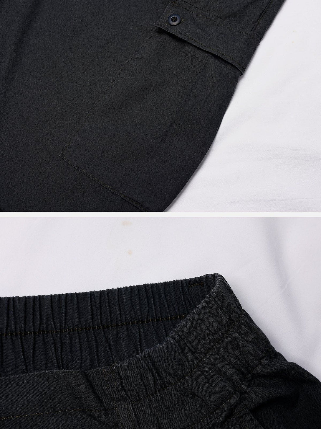 Laixton Solid Large Pocket Pants - laixton
