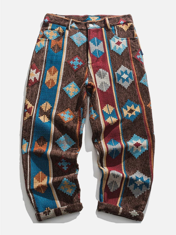 Laixton Ethnic Embroidery Pants - laixton