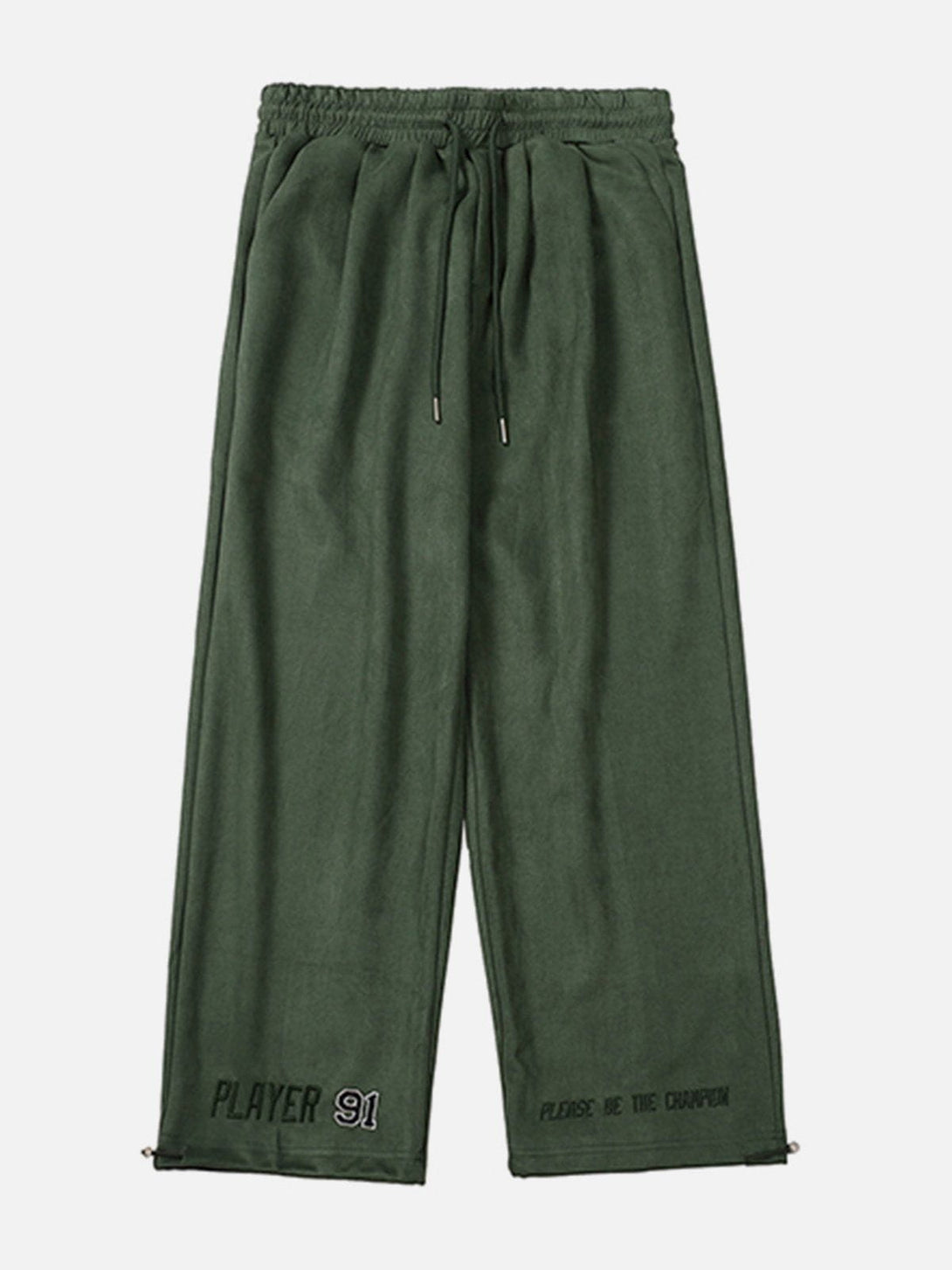 Laixton Vintage Sporty Suede Pants - laixton