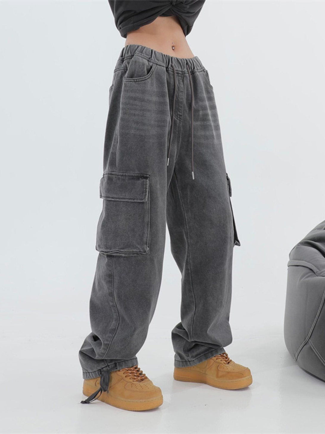 Laixton Vintage Big Pocket Pants - laixton