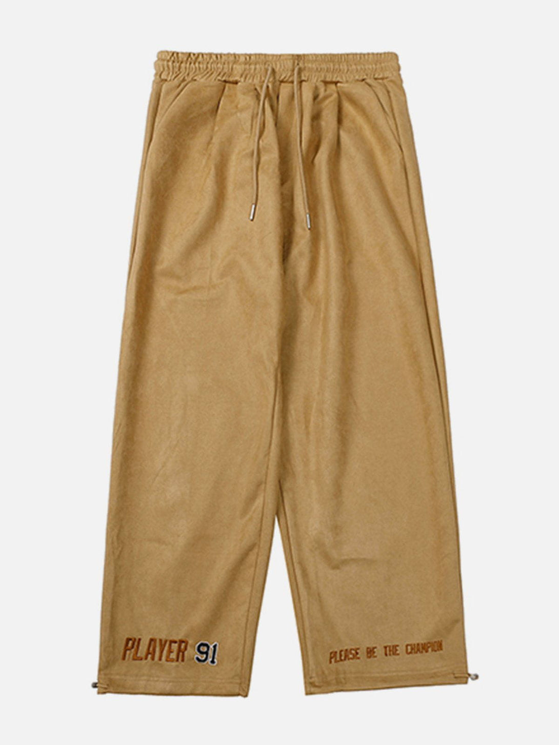 Laixton Vintage Sporty Suede Pants - laixton