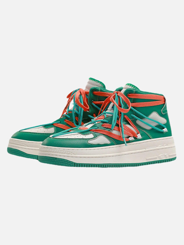 Laixton American Retro High Top Height Increasing Casual Shoes
